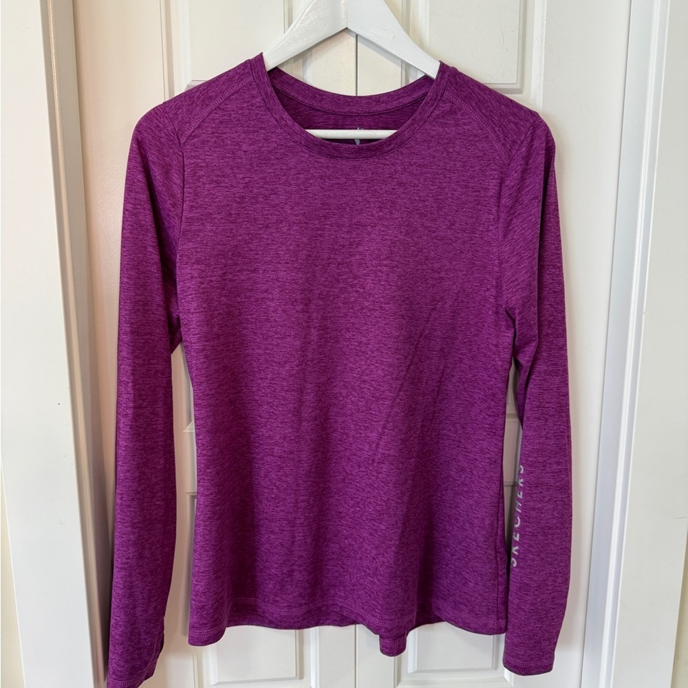 Skechers Los Angeles Long Sleeve Top – Heathered Plum Power | Medium